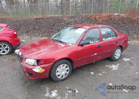 2002 Toyota Corolla Ce из США, поврежденный, VIN 2T1BR12E72C533307